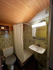 Vannituba majutusasutuses Hotel Péz Ault