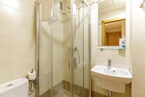 Koupelna v ubytování H-A Hotel Trebol