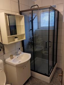 Koupelna v ubytování Markan, Drinska 10, Osijek