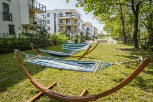 Ogród w obiekcie BlueApart Apartamenty Hotelowe Nexo II