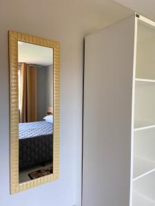 Krevet ili kreveti u jedinici u okviru objekta Ap 1 quarto e varanda em Ipiabas