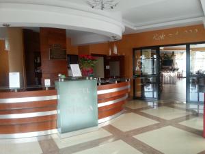 The lobby or reception area at Hotel Restauracja Kinga