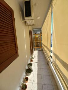 a hallway with plants on the side of a building at LA SAN JUAN en Zona Norte in San Miguel de Tucumán +5 photos