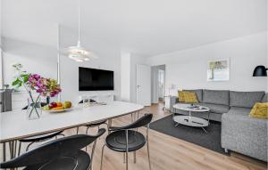 TV a/nebo společenská místnost v ubytování 1 Bedroom Awesome Apartment In Ebeltoft
