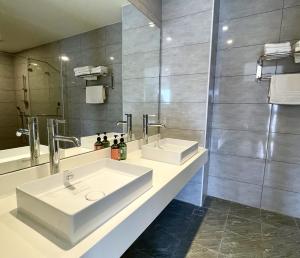 Koupelna v ubytování Long Fu Hotel