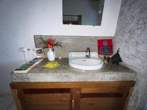 Koupelna v ubytování Corto Novo Maison d'hôtes-Camping