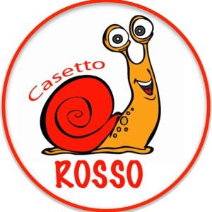 un caracol rojo en un círculo con la palabra salsa en CASETTO ROSSO, en San Lazzaro di Savena
