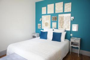 Postel nebo postele na pokoji v ubytování MAS TERRE Chambres d'Hôtes
