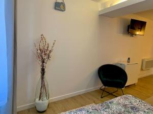 Telewizja i/lub zestaw kina domowego w obiekcie Studio cosy en plein centre historique de Rennes