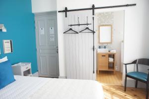 Postel nebo postele na pokoji v ubytování MAS TERRE Chambres d'Hôtes