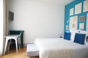 Postel nebo postele na pokoji v ubytování MAS TERRE Chambres d'Hôtes