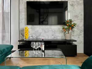 Posedenie v ubytovaní Apartamenty Maxa Czornyja