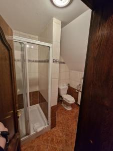 Phòng tắm tại Hotel Razgorsek