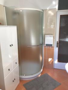 una gran nevera de acero inoxidable en una cocina en Apartment in Lovran with terrace, air conditioning, WiFi, washing machine 3735-2 en Lovran