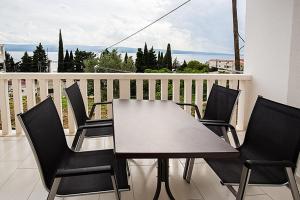 Balkón alebo terasa v ubytovaní Apartment in Duce with sea view, terrace, air conditioning, WiFi 3423-3