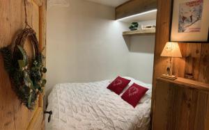 Posteľ alebo postele v izbe v ubytovaní Megève Le Sapin bat A