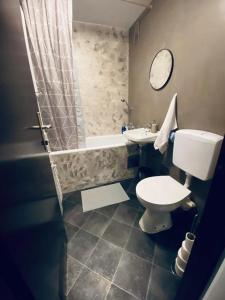 Koupelna v ubytování Apartman Jarun