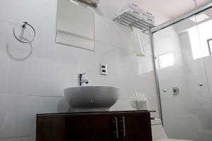 Koupelna v ubytování HOTEL MISION 11
