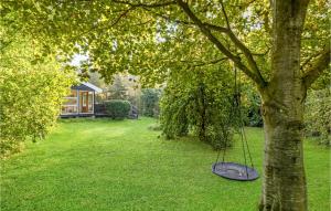 Eine Schaukel hängt von einem Baum im Hof in der Unterkunft Gorgeous Home In Hadsund With Wifi in Hadsund