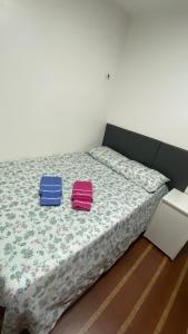 Cama o camas de una habitación en Ap Centro Foz do Iguaçu até 4 pessoas