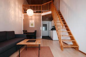 Kuchyň nebo kuchyňský kout v ubytování Lapland Hotels Sirkantähti