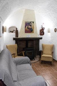 Część wypoczynkowa w obiekcie Casa Cueva Picoesquina