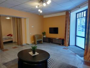 TV a/nebo společenská místnost v ubytování Hotel Pils with Self-Check in