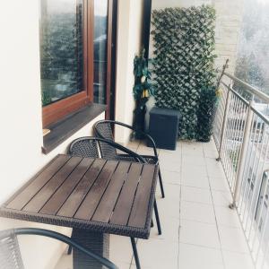 Balkón alebo terasa v ubytovaní Apartamenty City Center - Zdrojowe