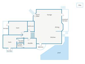 Plán poschodí v ubytovaní Villa Anni by Villa Plus