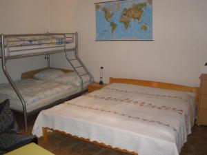 Postel nebo postele na pokoji v ubytování Apartmán Saxán Smržovka