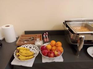 two bowls of fruit sitting on a counter top at Djibguesthouse in Djibouti