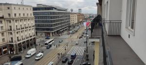 Výhľad na mesto Varšava alebo výhľad na mesto priamo z apartmánu