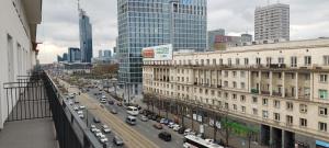 Výhľad na mesto Varšava alebo výhľad na mesto priamo z apartmánu