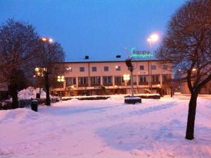 Hotell Skinnargården v zimě