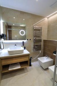 Koupelna v ubytování Apartmán GOLD Akvamarín