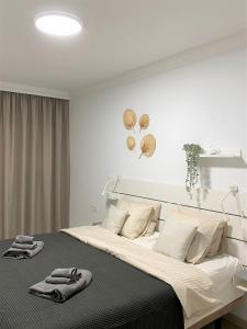Posteľ alebo postele v izbe v ubytovaní Villa Happiness - Luxury chalet with sea view