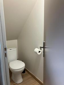Koupelna v ubytování Lentille