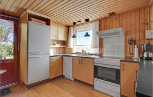 Kuchyň nebo kuchyňský kout v ubytování 2 Bedroom Gorgeous Home In Ebeltoft