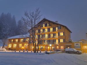 冬のGrischalodge das Hotel mit Bergblick seit 1929の様子