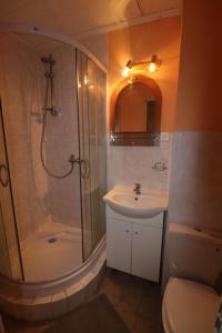 Koupelna v ubytování Hotel-Penzion Johanka