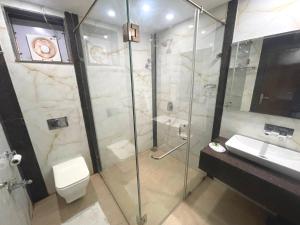 Koupelna v ubytování Hotel Goa Continental - Baga