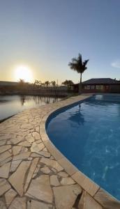 Bassein majutusasutuses Casa Sonia&Rei em condo fechado, vista para o jardim või selle lähedal