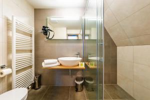 Koupelna v ubytování Hotel SKI