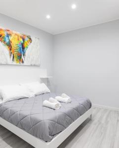 Postel nebo postele na pokoji v ubytování B&B Chiaro di Luna