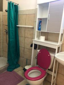 STUDIO PITAYA-CH Vue sur mer,Plage,Clim tesisinde bir banyo