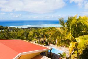 a view of the ocean from a resort at Fenetre sur Mer in Rodrigues Island