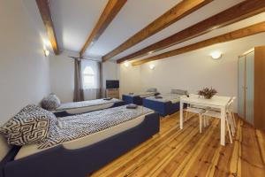 Posteľ alebo postele v izbe v ubytovaní Hostel Białystok Centrum