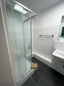 Koupelna v ubytování Appartement No 5