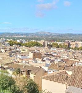 un paesaggio urbano di una città con tetti ed edifici di Casa Millor Vista, Rooms a Xàtiva