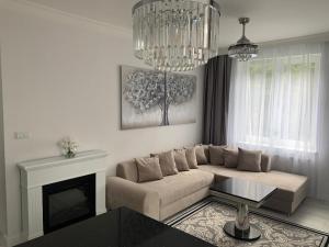 Część wypoczynkowa w obiekcie Jurata Apartament Glamour